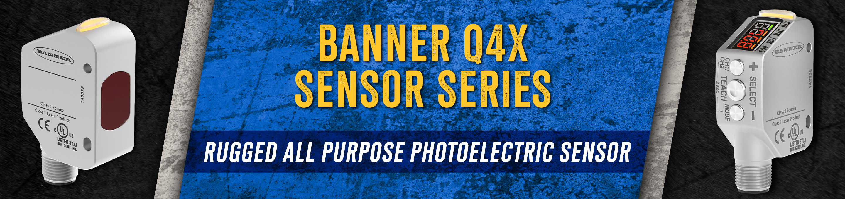 Banner Q4X Sensor Series Rugged All Purpose Photoelectric Sensor